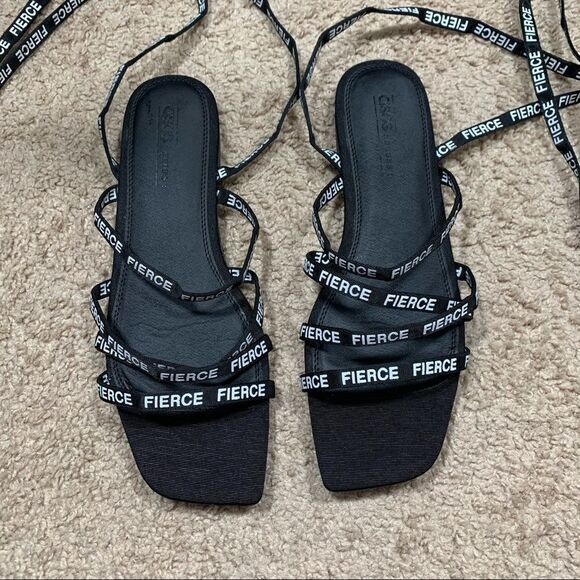 ASOS square toe lace up sandals - Picture 1 of 6